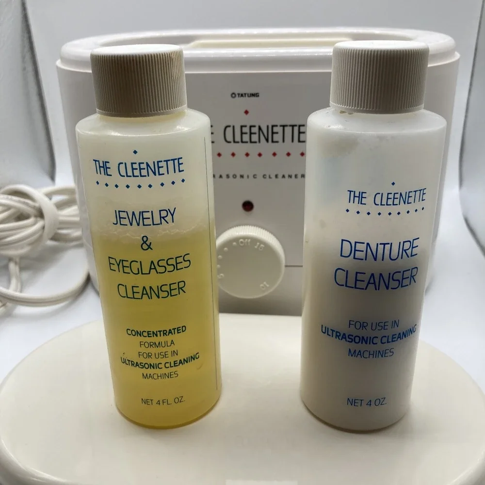 The Cleenette Ultrasonic Cleaner Jewelry Dentures Eyeglasses